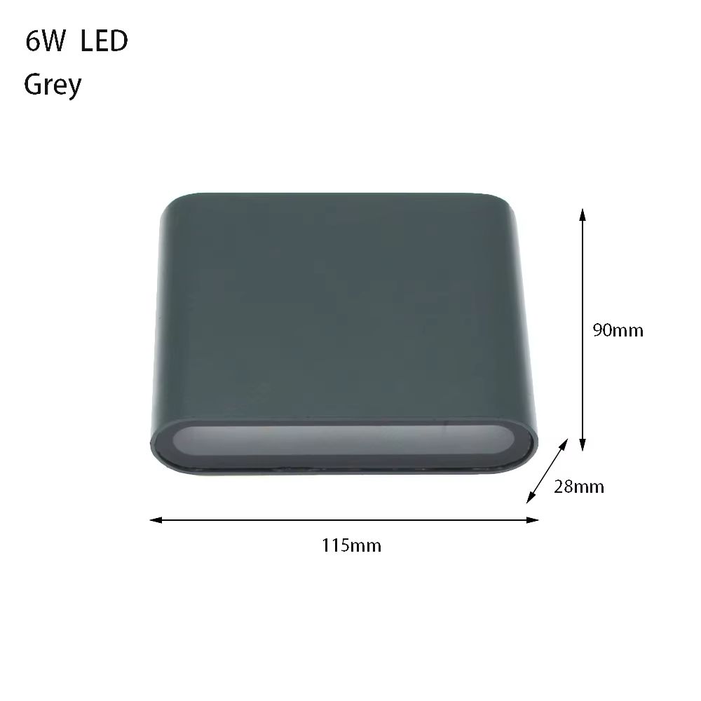 LED Outdoor Waterproof Wall Light 6W 12W 24W  Modern Aluminum Wall Lamp For Balcony Bedroom Living  6