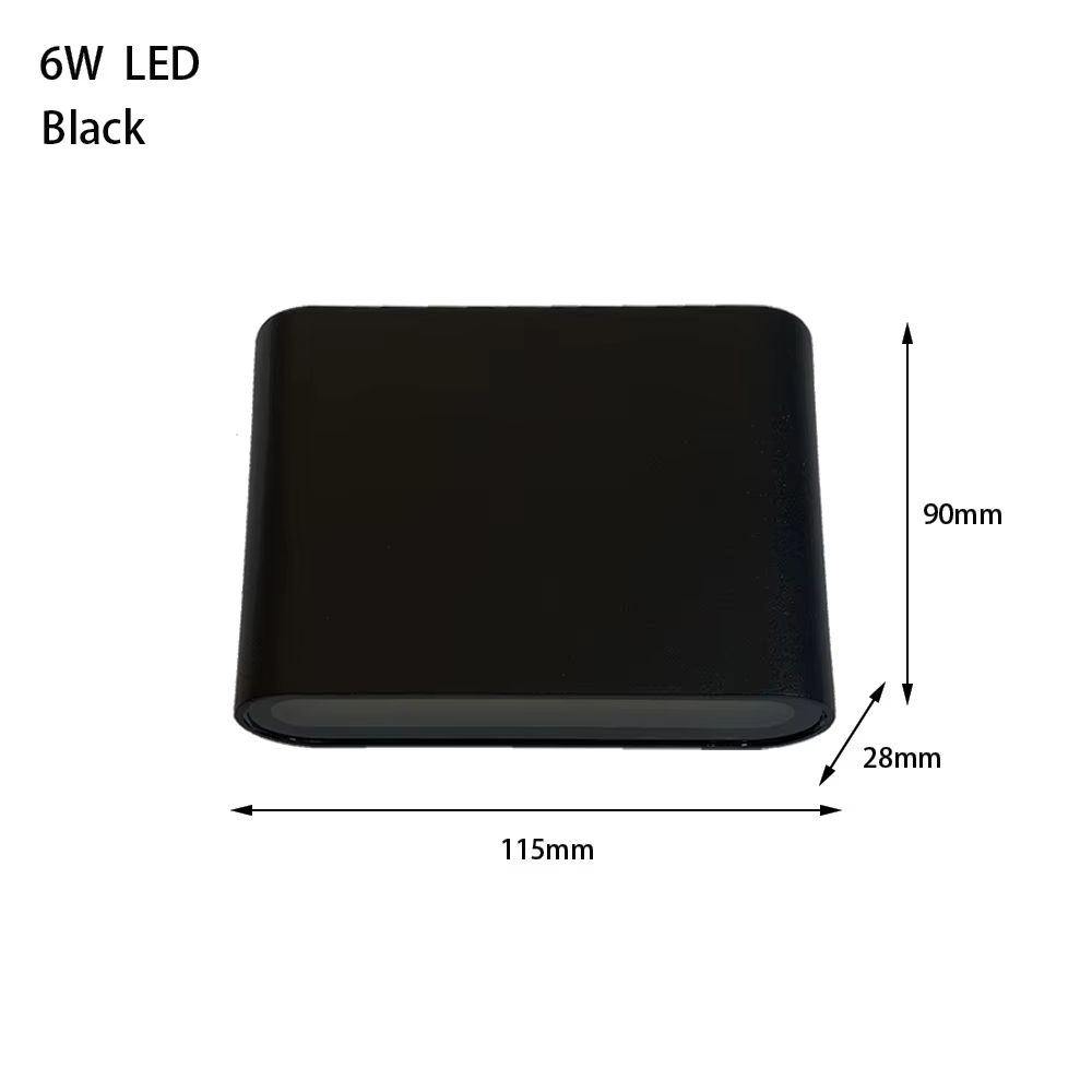 LED Outdoor Waterproof Wall Light 6W 12W 24W  Modern Aluminum Wall Lamp For Balcony Bedroom Living  7
