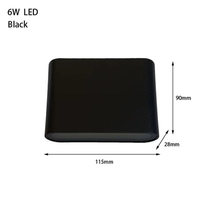 LED Outdoor Waterproof Wall Light 6W 12W 24W  Modern Aluminum Wall Lamp For Balcony Bedroom Living  7