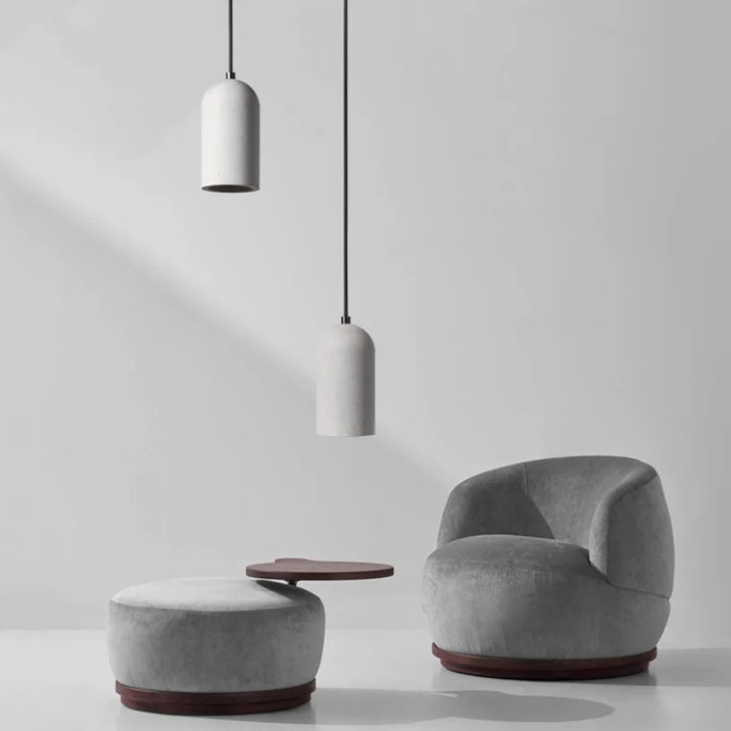 Concrete Pendant Light For Kitchen Cement Loft Hanging Lamp Retro Ceiling Chandelier For Restaurant 1