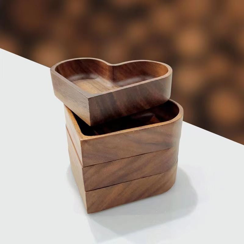 Heart Shaped Plates, Decorative Wooden Pallets for Dessert Tray, Serving Tray, Candy Dishes, Perfect for Home Decor