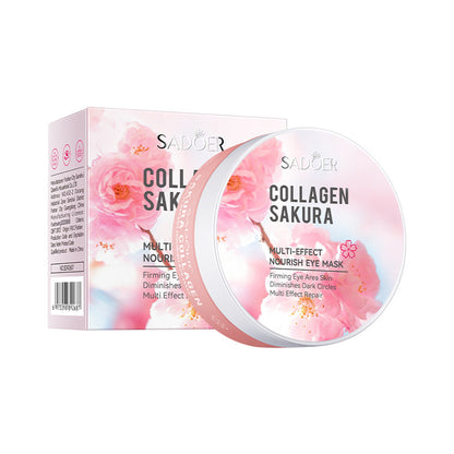 Sakura Collagen Eye Patches, Skin Care for Eyes, Moisturizing Firming, Mask Anti Dark Circles, Eyes Bags Removal