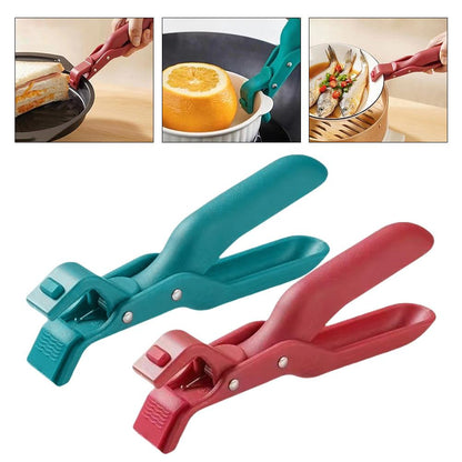 Anti-Scalding Dish Plate Gripper Clips, Secure Tongs Clamp Holder for Moving Hot Plates, Bowls from Pot, Microwave Oven