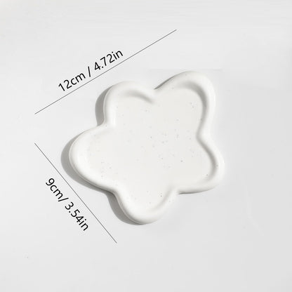 Ceramic Jewelry Dish for Women, Elegant Jewelry Tray Trinket Dish, Cloud Tray for Rings, Watches Keys, Perfect Christmas