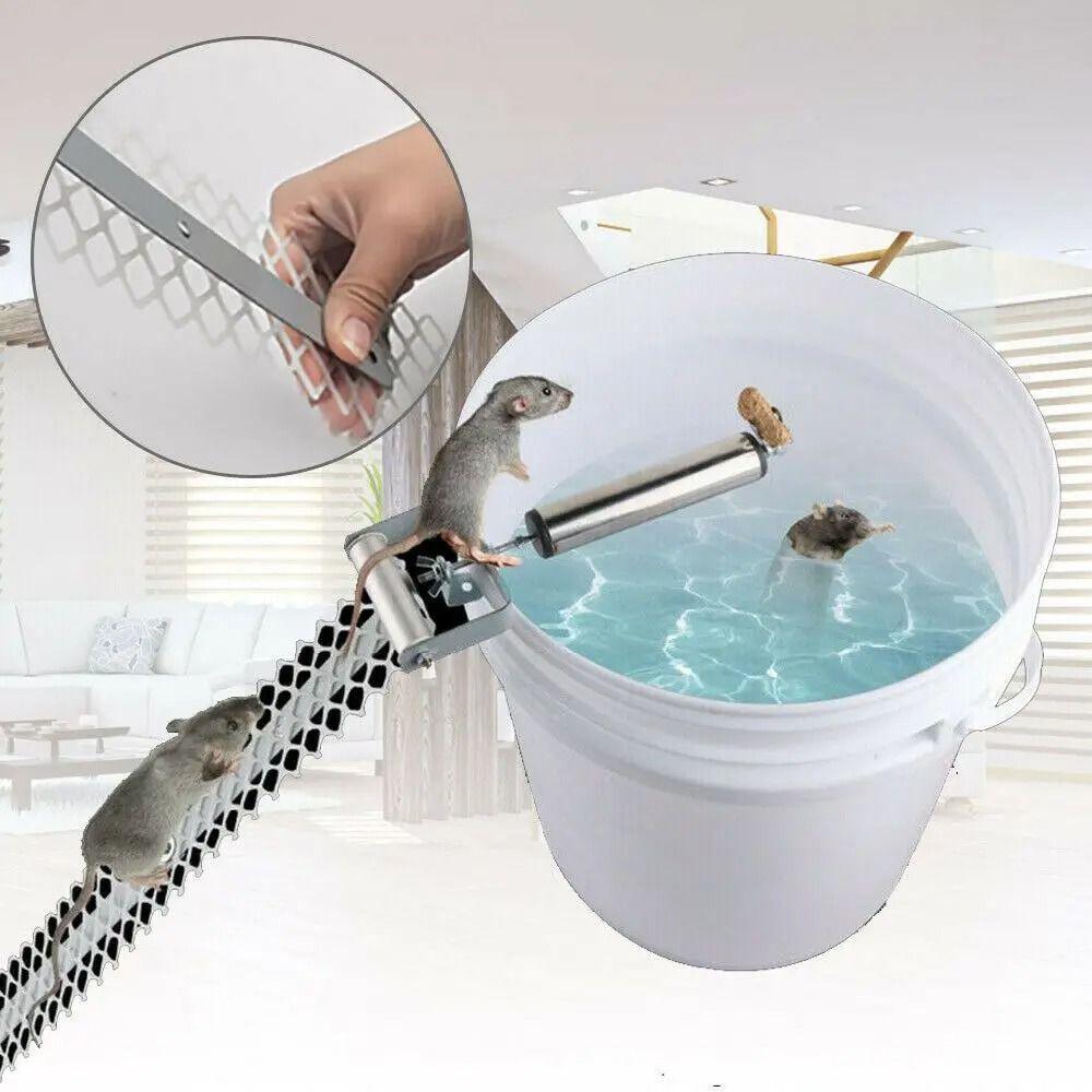 Multi Catch Roller Slide Lid Mouse Rat Trap for Household Use