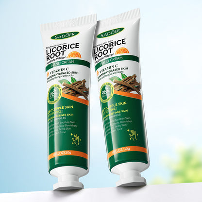 Vitamin C Licorice Hydrating Hands Hand Cream Moisturizing, Nourishing Brightening Skin Care Products, Revitalize Softne