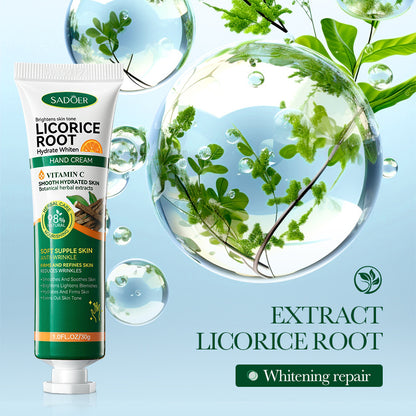Vitamin C Licorice Hydrating Hands Hand Cream Moisturizing, Nourishing Brightening Skin Care Products, Revitalize Softne