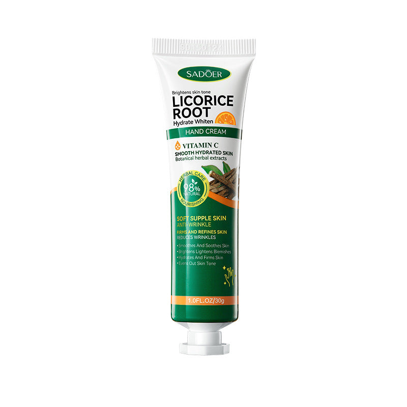 Vitamin C Licorice Hydrating Hands Hand Cream Moisturizing, Nourishing Brightening Skin Care Products, Revitalize Softne