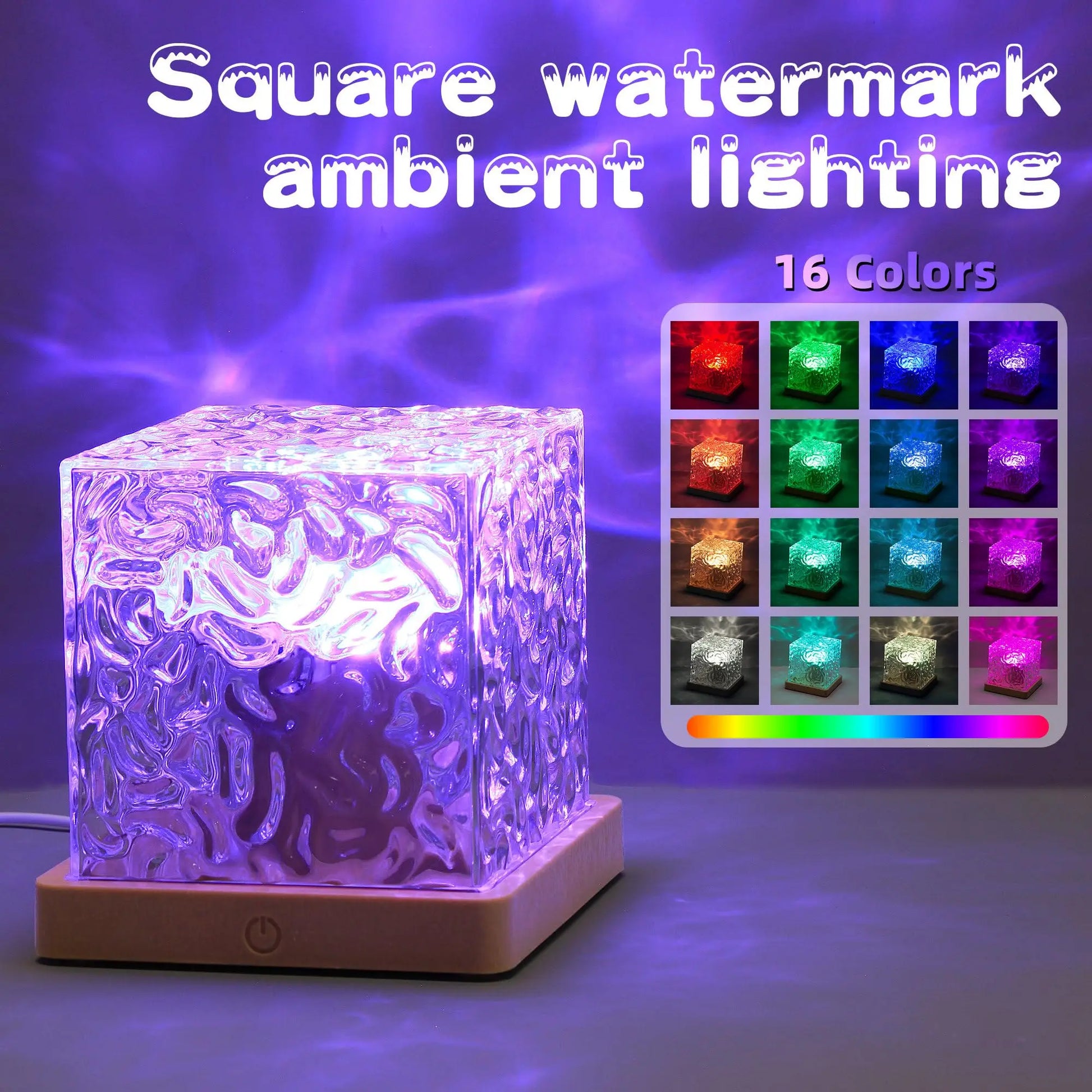 Ocean Water Projector Light Water Ripples Lights Lamp, Luminorthe Lumena Flame Nightlight, Bedroom Mood Decor