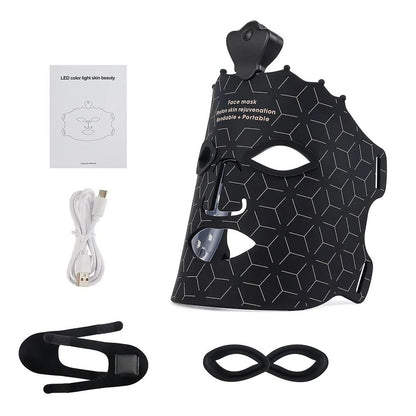 Silicone LED Photon Therapy Face Mask With Seven Color Light Modes For Skin Repair 8