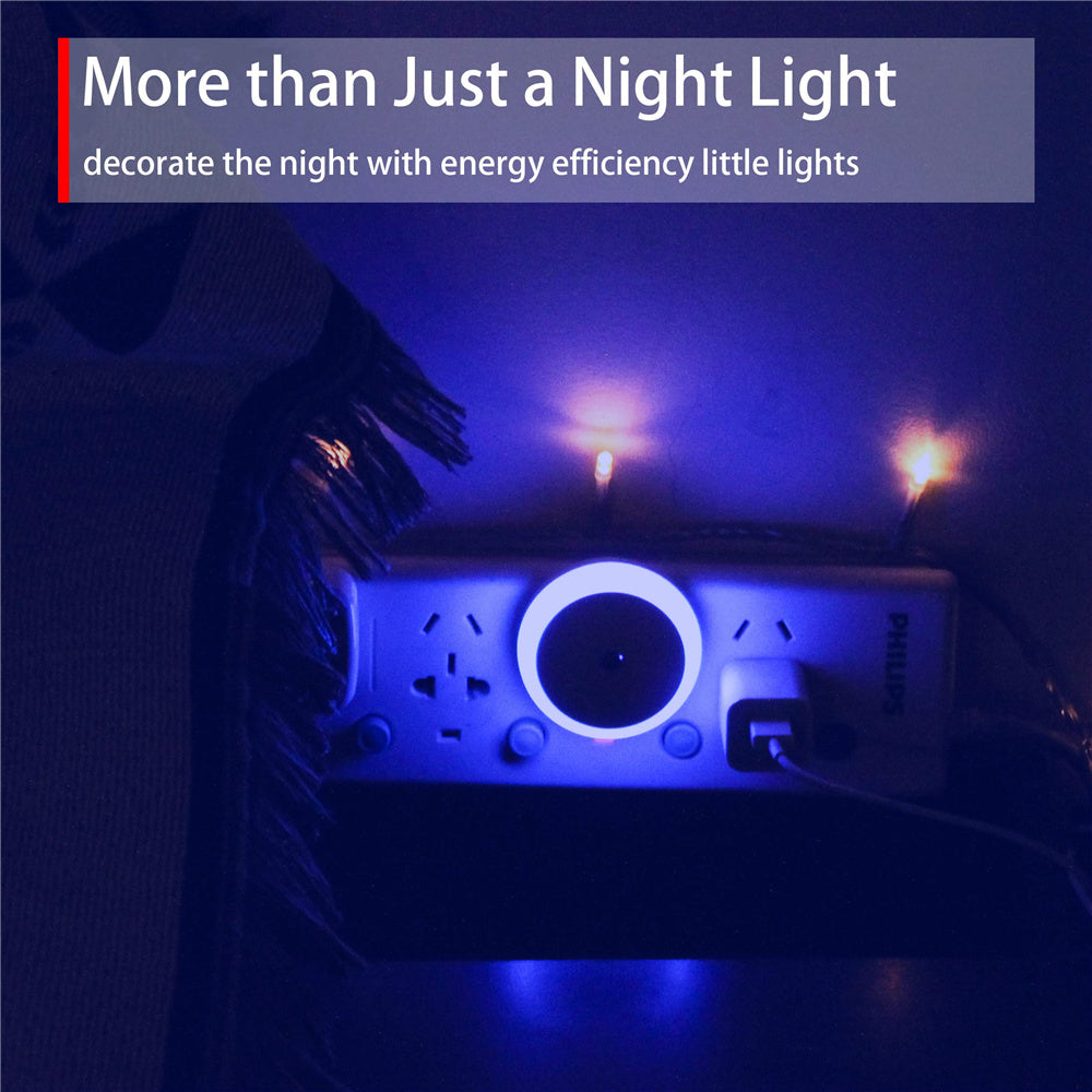 LED Night Light Plug in, Auto Dim Dusk to Dawn Sensor, Smart Wall Lamp for Bathroom, Stairway, Kitchen, Bedroom