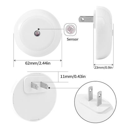 LED Night Light Plug in, Auto Dim Dusk to Dawn Sensor, Smart Wall Lamp for Bathroom, Stairway, Kitchen, Bedroom
