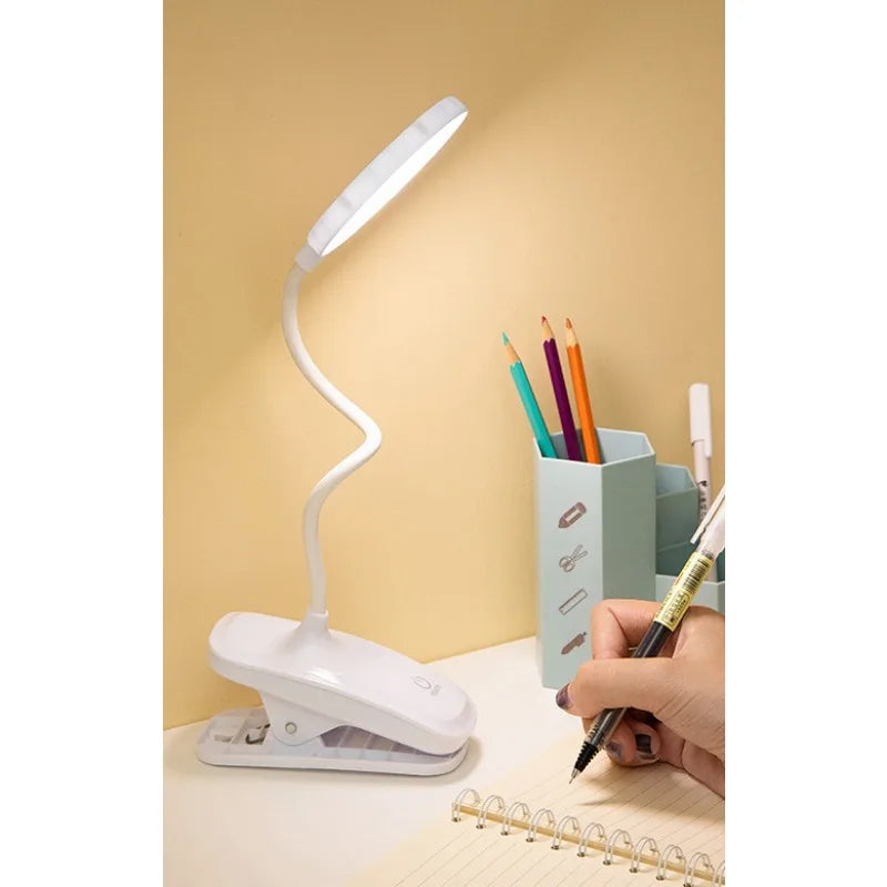 Clip Model Eye Protection Night Light, LED Desk Lamp with USB Power, Study Table Lamp for Bedroom, Bedside, Desktop