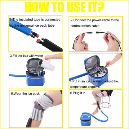 Cold Therapy Knee Cuff With Compression And Ice Cooling For Pain And Swelling Relief 3