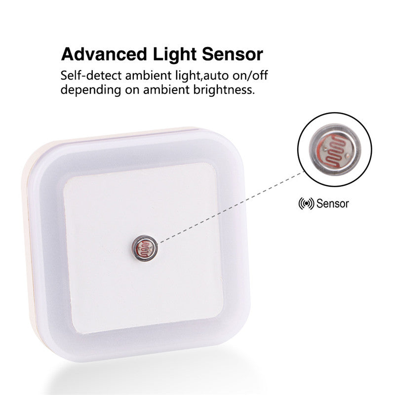 Mini Square Wireless Sensor LED Night Light, Soft Lighting for Baby, Children, Bedroom, Living Room, Corridor