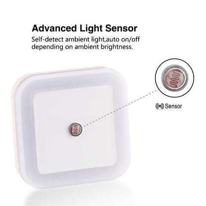 Mini Square Wireless Sensor LED Night Light, Soft Lighting for Baby, Children, Bedroom, Living Room, Corridor