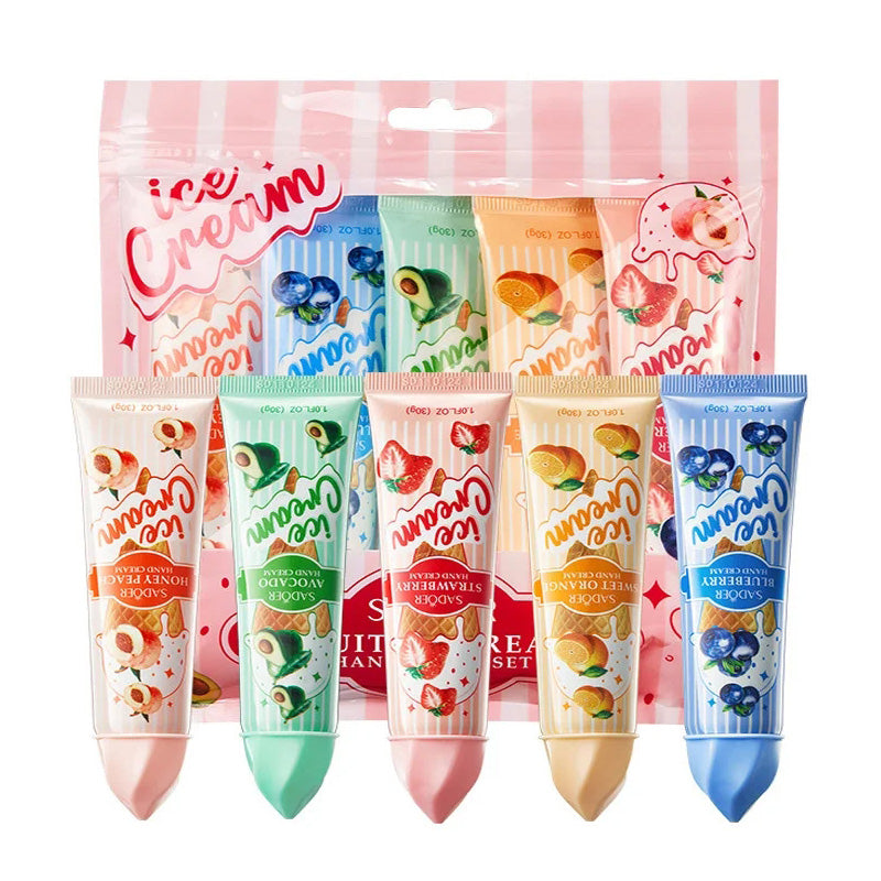 Fruit Ice Cream Hand Cream Moisturizing, Nourishing Brightening Hydrating Hand Creams, Hand Skin Care Products