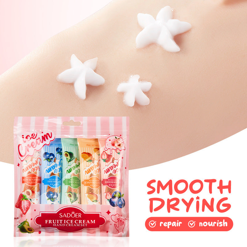 Fruit Ice Cream Hand Cream Moisturizing, Nourishing Brightening Hydrating Hand Creams, Hand Skin Care Products