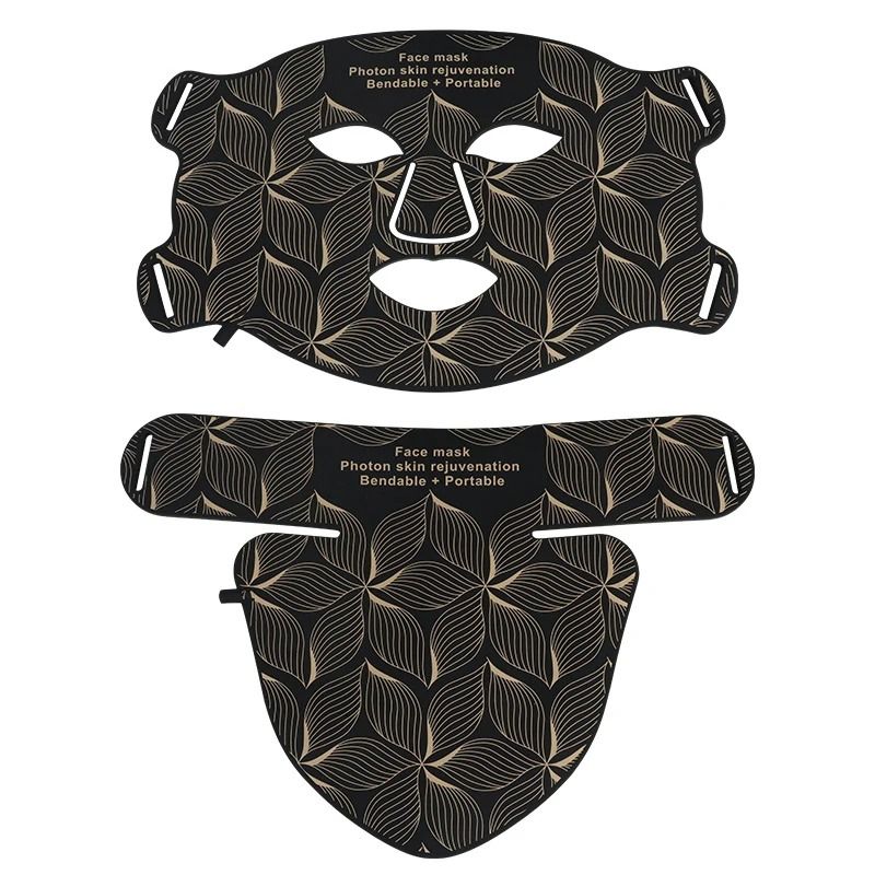 Eight Color LED Facial And Neck Mask With Light Therapy For Skin Firming Whitening And Oil Control 8