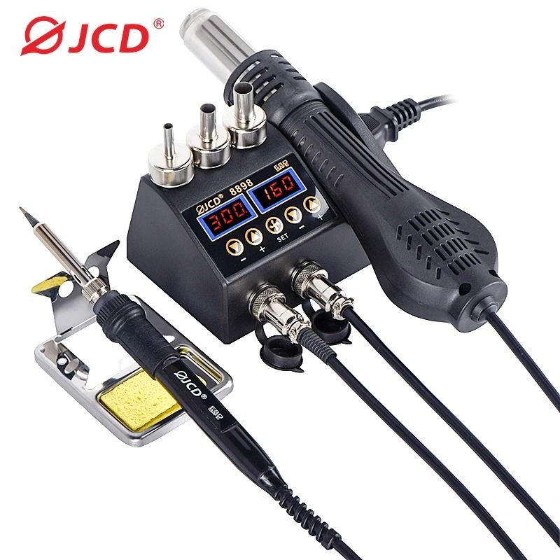 2 in 1 750W Soldering Station LCD Digital Display Rework Welding Station 8898