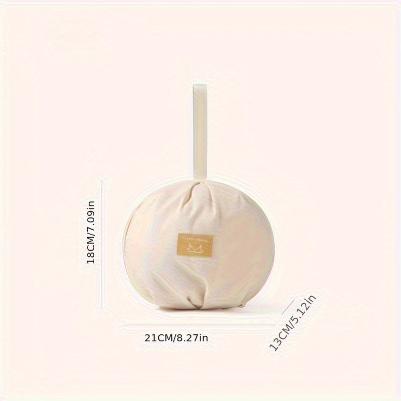 Round Underwear Storage Bag, Light Easy to Carry Travel Organizer for Bras, Underwear