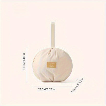 Round Underwear Storage Bag, Light Easy to Carry Travel Organizer for Bras, Underwear