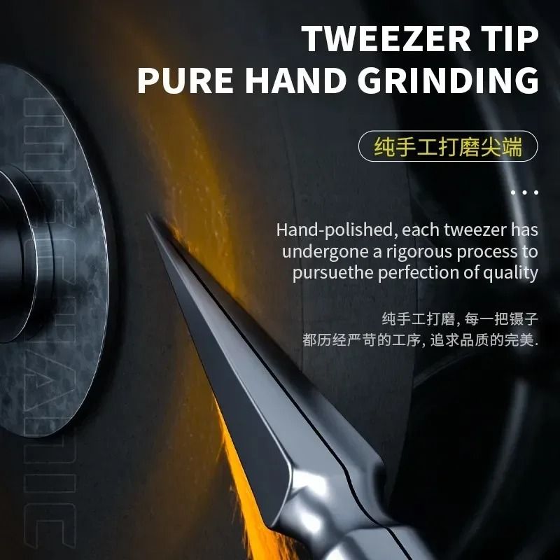 Stainless Steel Tweezers High Hardness Anti Corrosion Precision Tool 6