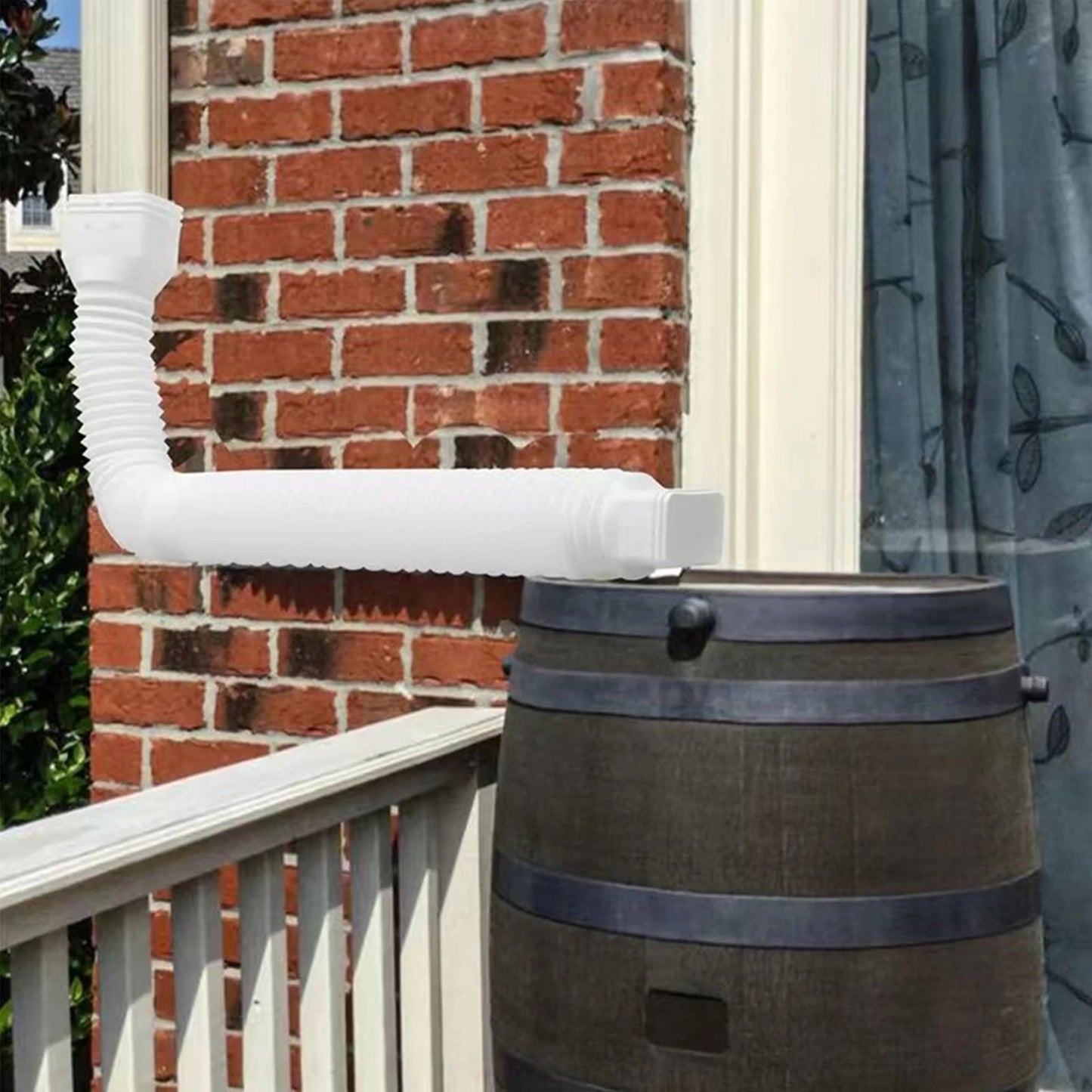 Flexible Rain Gutter Downspout Extension With Multiple Connector Sizes And Easy Installation 2