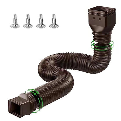 Flexible Rain Gutter Downspout Extension With Multiple Connector Sizes And Easy Installation 7