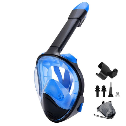 Full Face Snorkel Mask With Detachable Camera Mount Wide View AntiFog AntiLeak For Youth And Adults 8