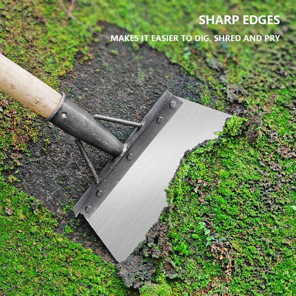 Multifunctional Outdoor Cleaning Shovel With Saw Blade Steel Flat Head For Weeding And Moss Removal 4