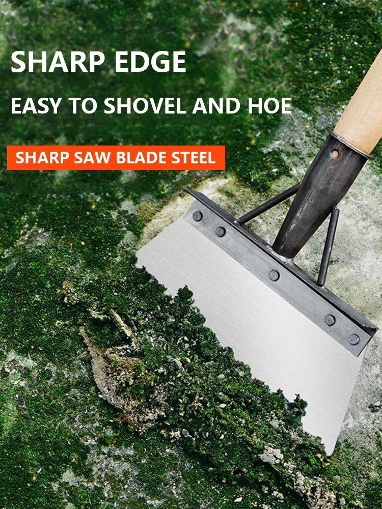 Multifunctional Outdoor Cleaning Shovel With Saw Blade Steel Flat Head For Weeding And Moss Removal 5