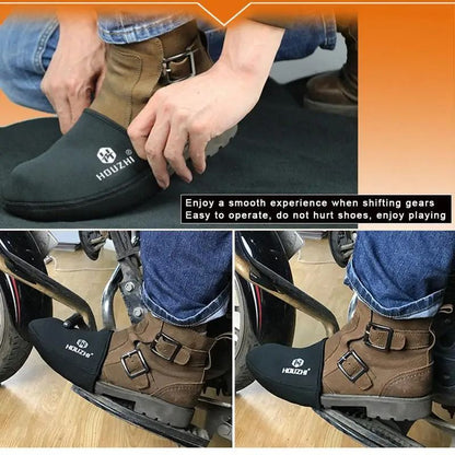 Motorcycle Shoe Protector Anti Slip Waterproof Cover For Gear Shifting 2