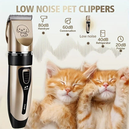 Pet Hair Trimmer Kit Electric Precision Clippers For Dogs And Cats 1