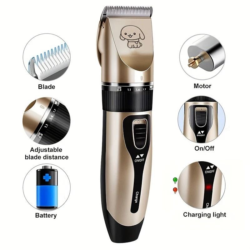 Pet Hair Trimmer Kit Electric Precision Clippers For Dogs And Cats 5