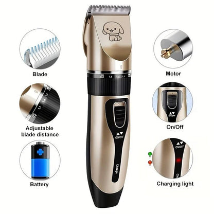 Pet Hair Trimmer Kit Electric Precision Clippers For Dogs And Cats 5