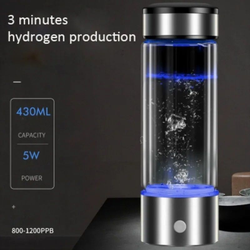 USB Rechargeable Hydrogen Rich Water Bottle Generator Portable Healthy Cup