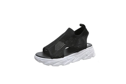 Mesh Hollow Breathable Plus Size Summer Sport Sandals For Women 7