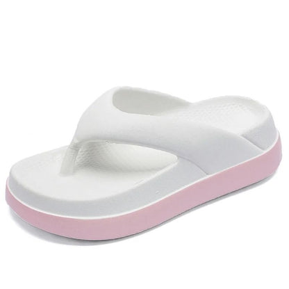 Popular Platform Flip Flops Casual Flat Sandals For Women 6