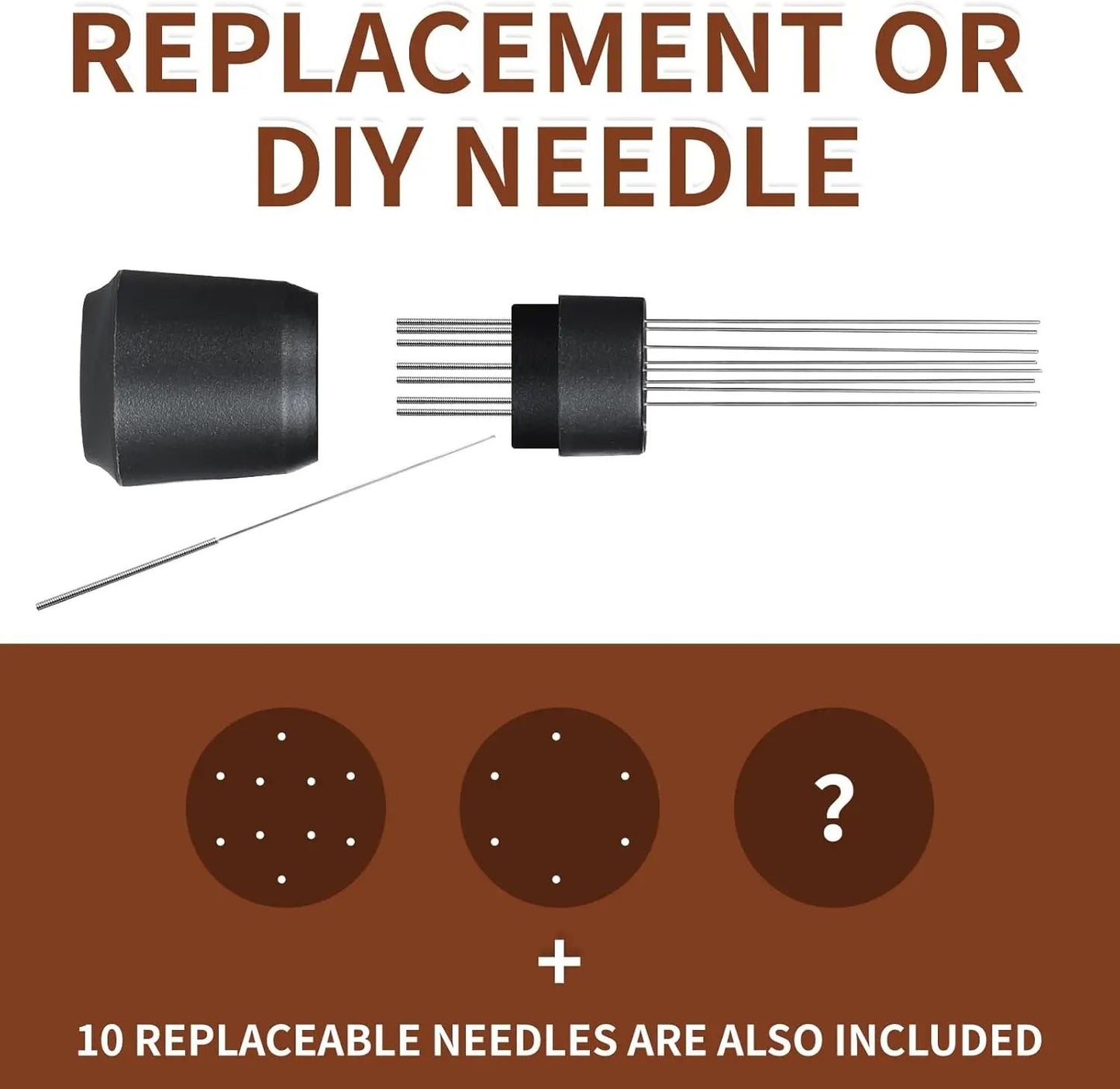 Espresso Needle Stirring Tool With Magnetic Holder And Replacement Pins 5