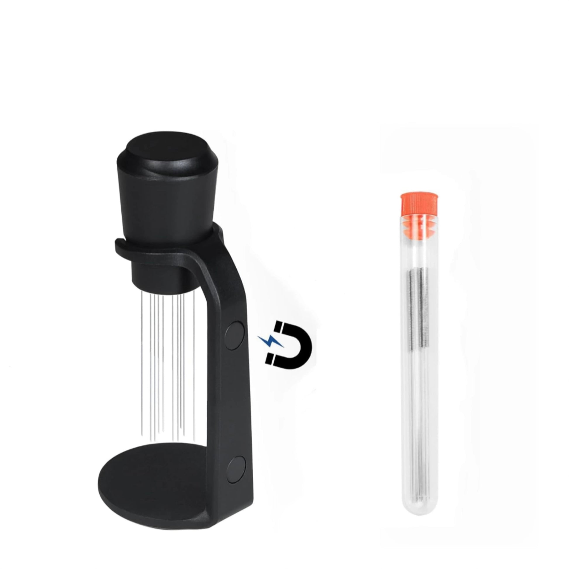 Espresso Needle Stirring Tool With Magnetic Holder And Replacement Pins 6