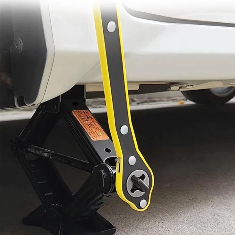 Auto Labor Saving Ratchet Wrench for Jack and Tire Lug Nut Removal