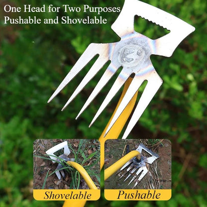 Heavy Duty Steel Manual Weeding Rake 4