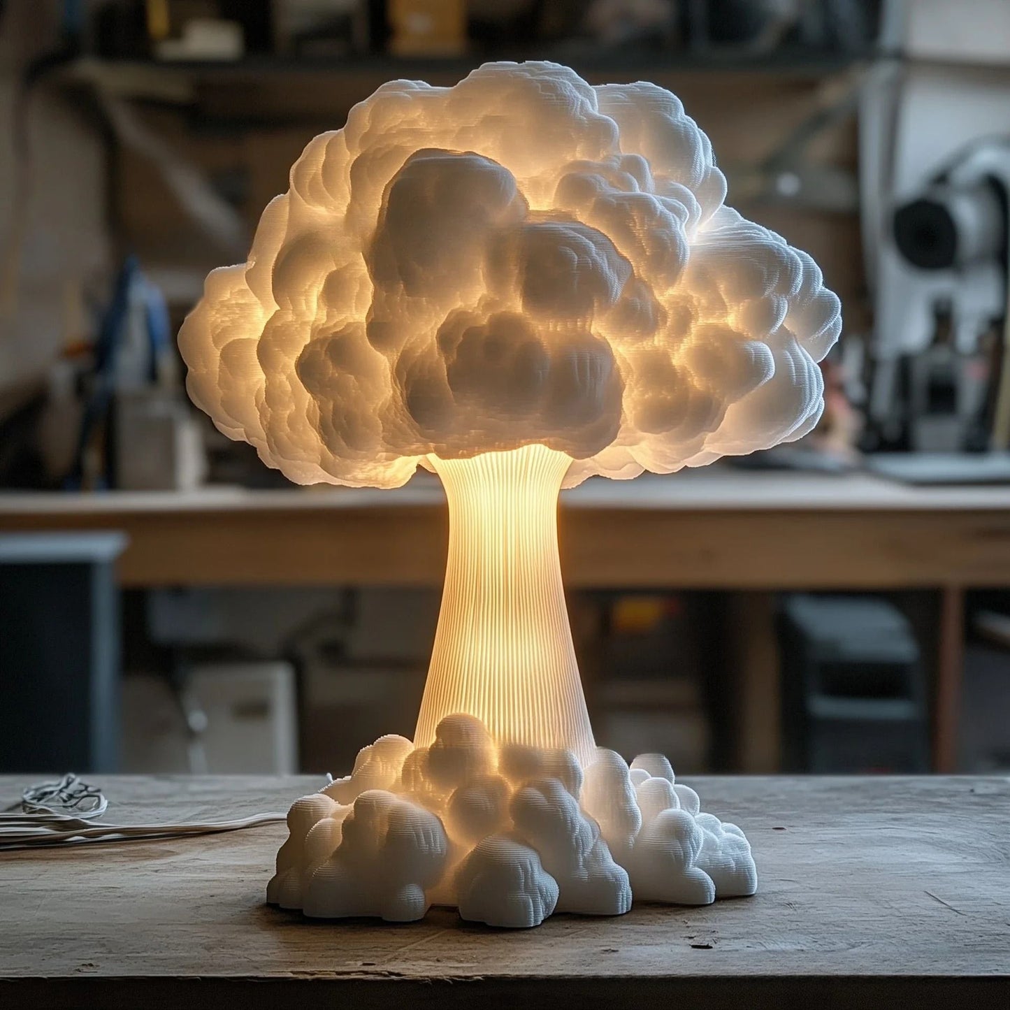 Atomic Mushroom Cloud Table Lamp USB Desk Light 2