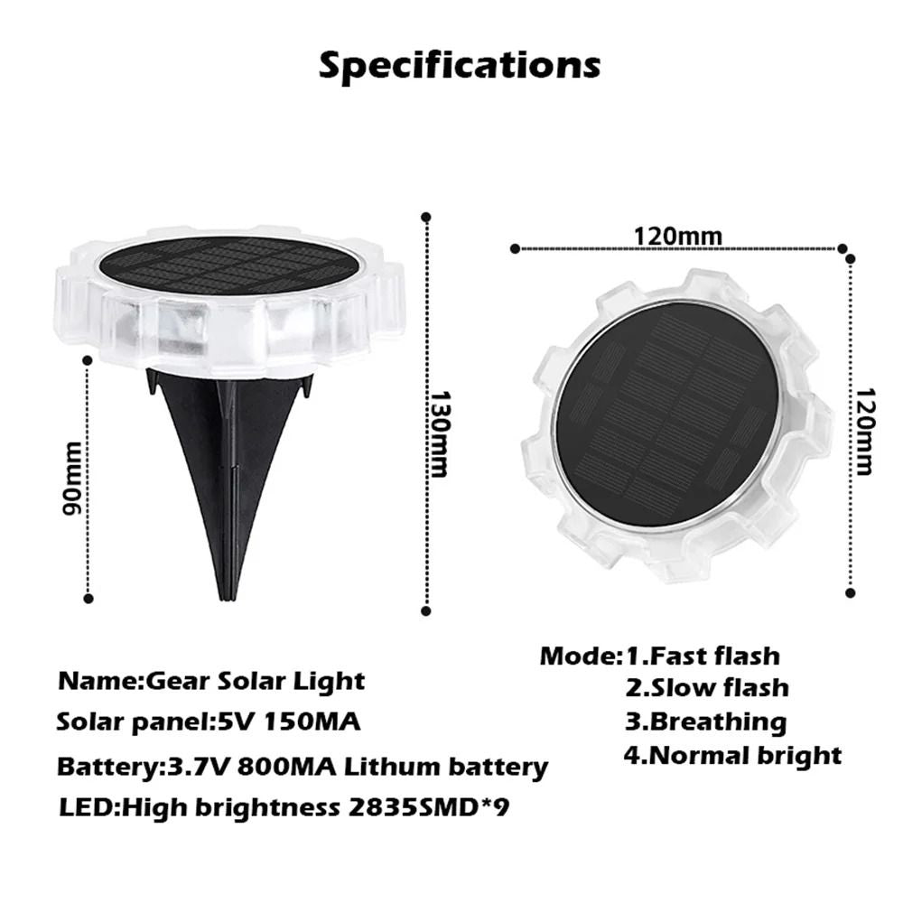Outdoor Solar Garden Light With Four Mode LED Illumination For Yard And Patio Decor 3