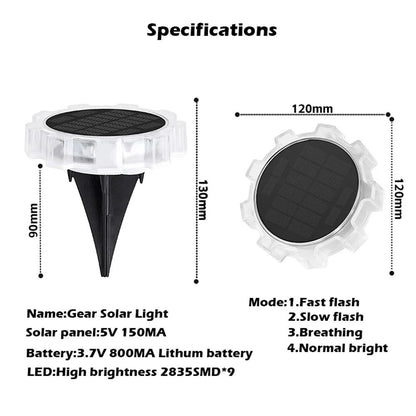 Outdoor Solar Garden Light With Four Mode LED Illumination For Yard And Patio Decor 3
