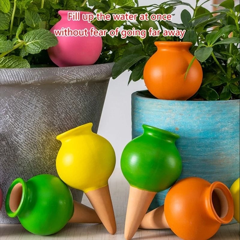 Small Wine Bottle Automatic Plant Dripper Set for Indoor and Outdoor Gardening
