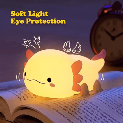 LunaLumi Axolotl Touch Rechargeable Night Light 1