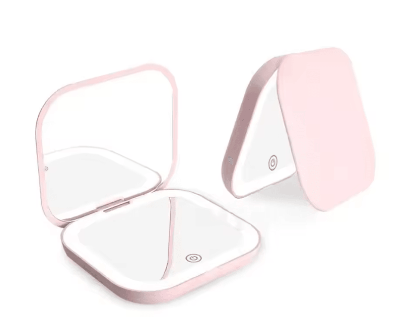 GlowEase Compact Folding Makeup Mirror