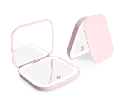 GlowEase Compact Folding Makeup Mirror